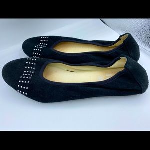 Black Suede Flats